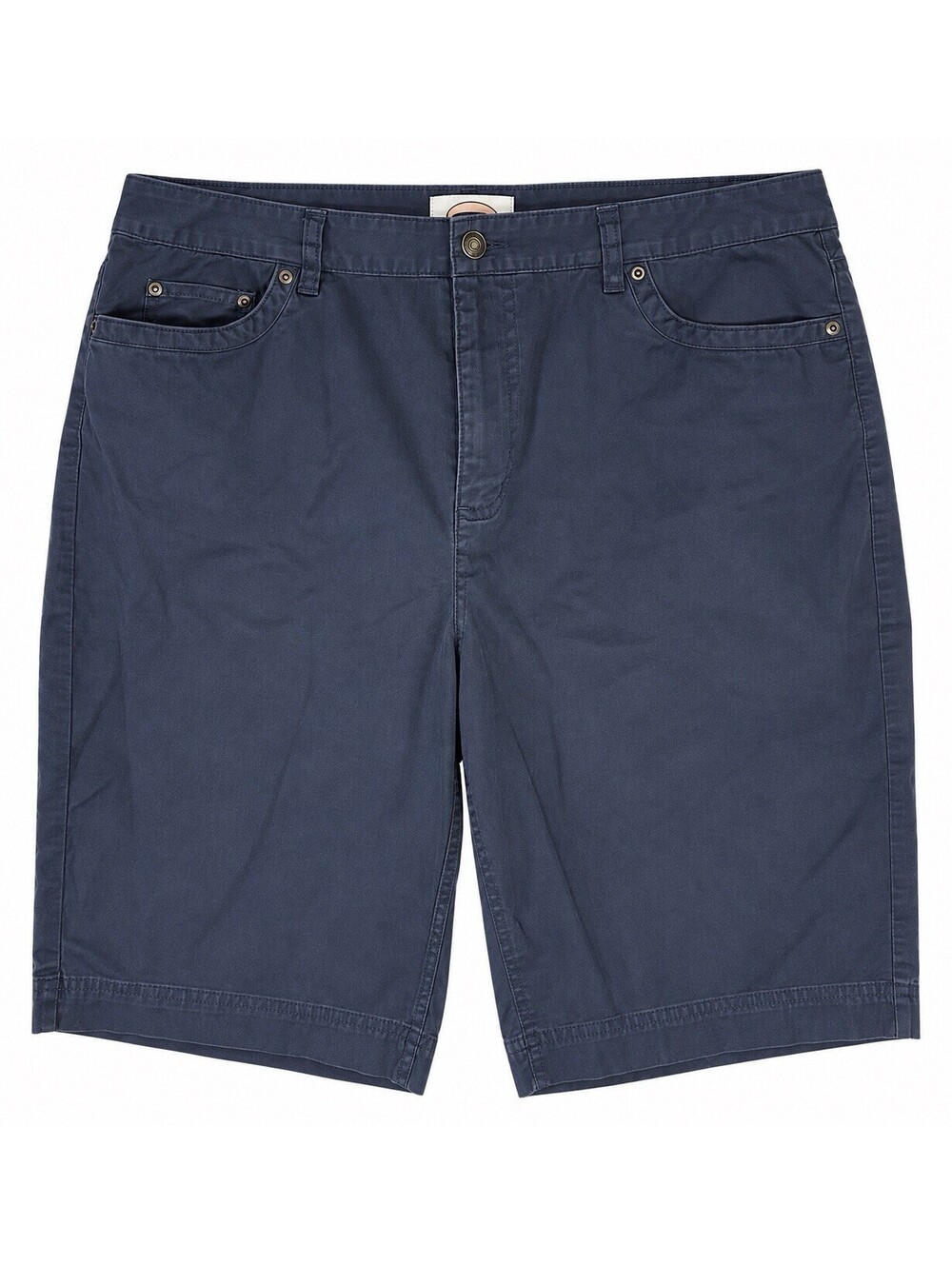 Talbots Womens 14 Stretch Bermuda Shorts Navy Blue Cotton Lycra Walking